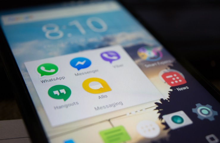 Icona WhatsApp su smartphone