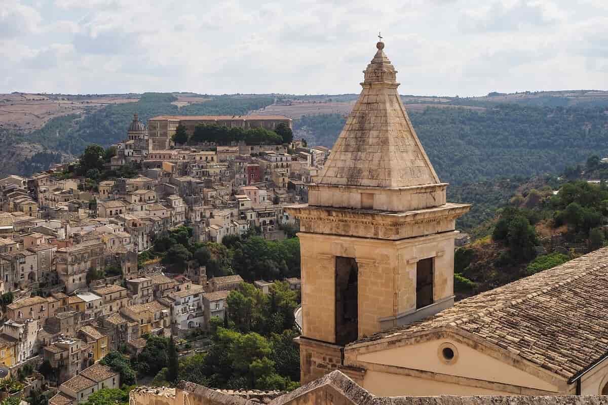 Vista della Sicilia da Ragusa